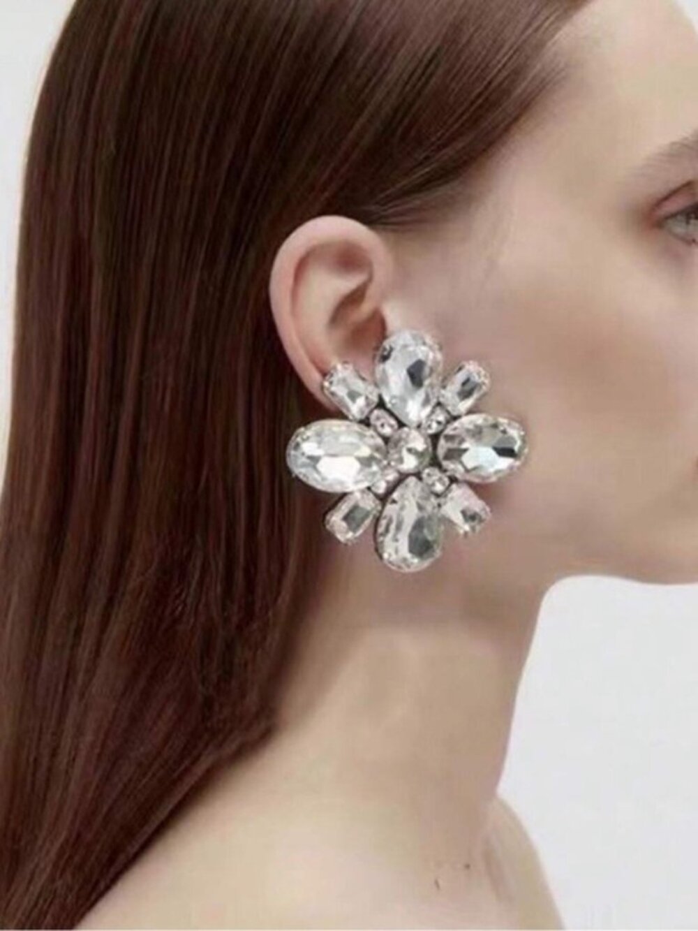 Palais Royale Crystal Blossom Earrings
